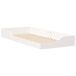 Estructura de cama individual para adultos Estructura de cama individual para adultos Blanco