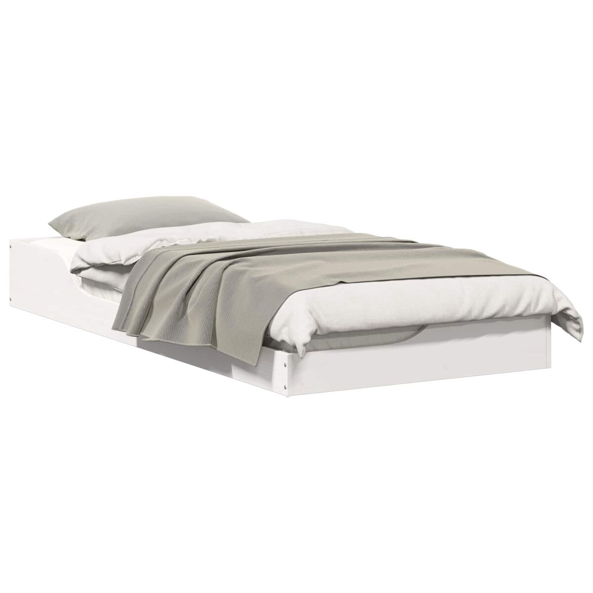 Estructura de cama individual para adultos - 90 x 200 cm madera de pino macizo