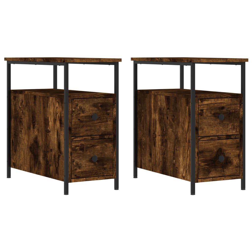 Soluna home - set de 2 mesitas de noche madera chase city 30