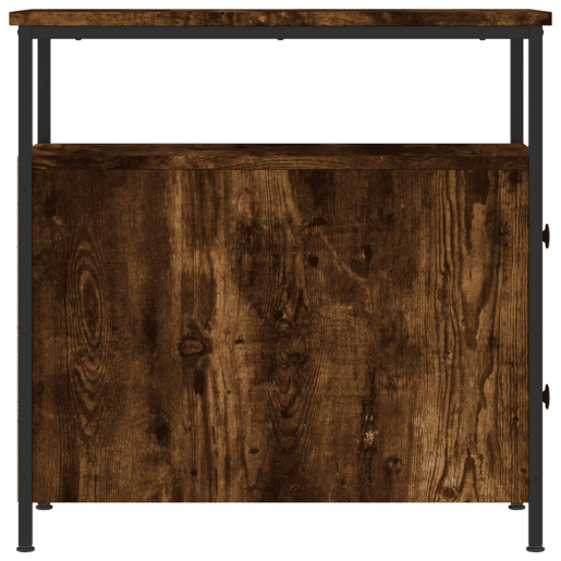 Soluna Home - Mesas de cabeceira Madeira trabalhada e ferro 2 piezas 30 x 60 x 60 cm