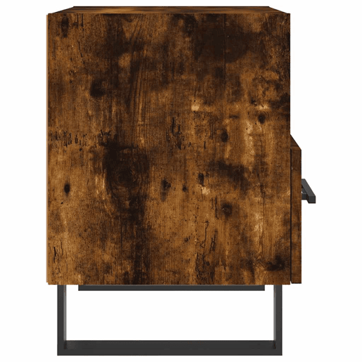 Soluna Home - Mesas de cabeceira Madeira trabalhada e ferro 2 piezas 40 x 35 x 47,5 cm