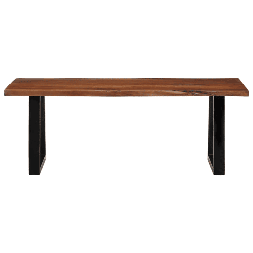 Mesa de Centro, Mesa baixa, 110x55x40 cm acácia maciça castanho-mel