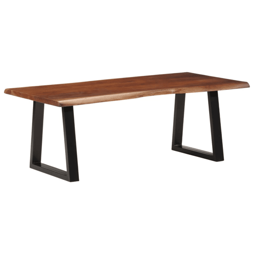 Mesa de Centro, Mesa baixa, 110x55x40 cm acácia maciça castanho-mel