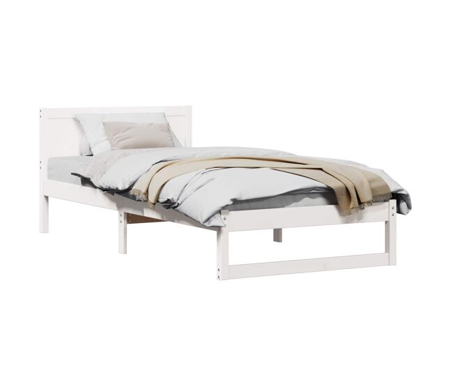 Estructura de cama individual para adultos - 75 x 190 cm madera de pino macizo