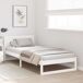 Estructura de cama individual para adultos Estructura de cama individual para adultos Blanco