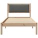 Estructura de cama individual para adultos Estructura de cama individual para adultos Gris Oscuro/ Madera