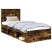 Estructura de cama simple para adultos Estructura de cama simple para adultos Marrón