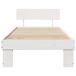 Estructura de cama individual para adultos Estructura de cama individual para adultos Blanco