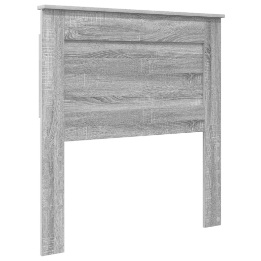 Estrutura de cama de solteiro para adultos com Cabeceira - Cinza Sonoma 100 x 200 cm