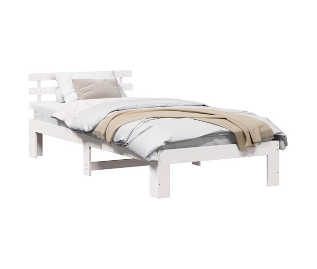 Estructura de cama individual para adultos - 100 x 200 cm madera de pino macizo