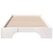 Estructura de cama individual para adultos Estructura de cama individual para adultos Blanco