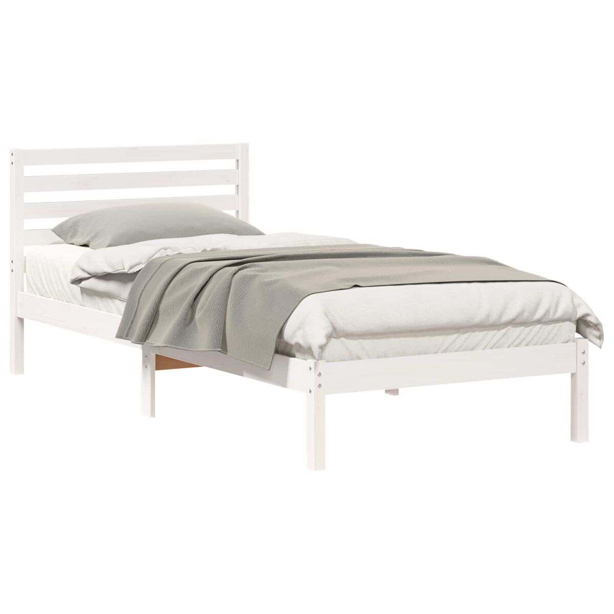 Estructura de cama individual para adultos - 80 x 210 cm madera de pino macizo