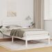 Estructura de cama individual para adultos Estructura de cama individual para adultos Blanco