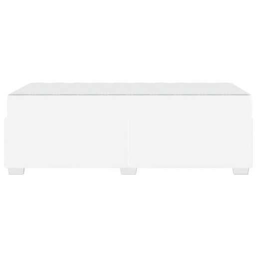 Estrutura de cama de solteiro para adultos com colchão Branco 90 x 200 cm tecido