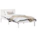 Estructura de cama individual para adultos Estructura de cama individual para adultos Blanco