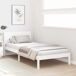 Estructura de cama individual para adultos Estructura de cama individual para adultos Blanco