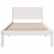 Estructura de cama individual para adultos Estructura de cama individual para adultos Blanco