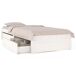 Estructura de cama individual para adultos 80x195 Estructura de cama individual para adultos 80x195 Blanco