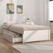 Estructura de cama individual para adultos 80x195 Estructura de cama individual para adultos 80x195 Blanco