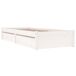 Estructura de cama individual para adultos 80x195 Estructura de cama individual para adultos 80x195 Blanco