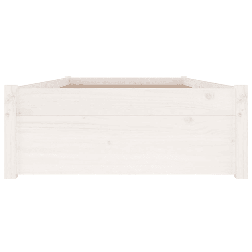 Estrutura de cama de solteiro para adultos de solteiro pequena c gavetas 75x190 cm branco Estrutura de cama de solteiro para adultos de solteiro pequena c gavetas 75x190 cm branco