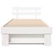 Estructura de cama individual para adultos Estructura de cama individual para adultos Blanco