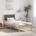 Estructura de cama individual para adultos Estructura de cama individual para adultos Gris Oscuro/ Madera