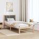 Estructura de cama individual para adultos Estructura de cama individual para adultos Gris Oscuro/ Madera