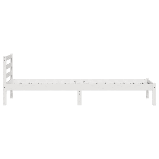 Estrutura da Cama com cabeceira Branco 215,5 x 105,5 x 69,5 cm