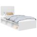 Estructura de cama individual para adultos Estructura de cama individual para adultos Blanco