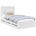 Estructura de cama individual para adultos Estructura de cama individual para adultos Blanco