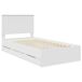 Estructura de cama individual para adultos Estructura de cama individual para adultos Blanco