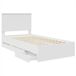 Estructura de cama individual para adultos Estructura de cama individual para adultos Blanco