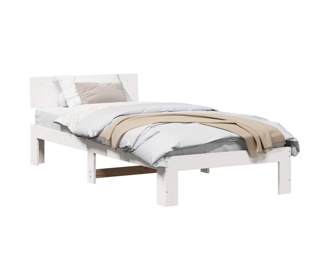 Estructura de cama individual para adultos - 100 x 200 cm madera de pino macizo