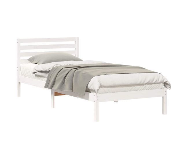 Estructura de cama individual para adultos - 80 x 220 cm madera de pino macizo
