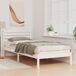 Estructura de cama individual para adultos Estructura de cama individual para adultos Blanco