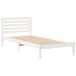 Estructura de cama individual para adultos Estructura de cama individual para adultos Blanco