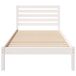 Estructura de cama individual para adultos Estructura de cama individual para adultos Blanco
