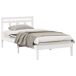 Estructura de cama individual para adultos Estructura de cama individual para adultos Blanco