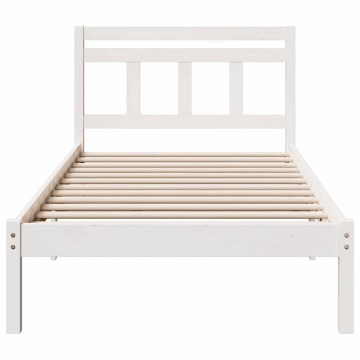 Estrutura de cama de solteiro para adultos - Branco 100 x 200 cm