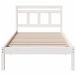 Estructura de cama individual para adultos Estructura de cama individual para adultos Blanco