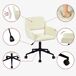 Conjunto Escritorio Plegable MDF y Silla Giratoria 360° en Pana 80x61 Conjunto Escritorio Plegable MDF y Silla Giratoria 360° en Pana 80x61 Beige