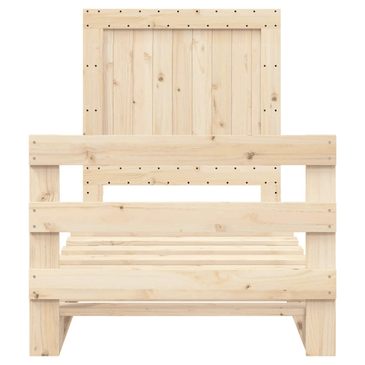 Estrutura de cama de solteiro para adultos com cabeceira 90x200 cm pinho maciço Estrutura de cama de solteiro para adultos com cabeceira 90x200 cm pinho maciço