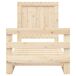 Estructura de cama individual para adultos Estructura de cama individual para adultos Natural