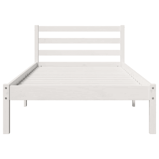 Estrutura da Cama com cabeceira Branco 225,5 x 105,5 x 69,5 cm