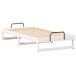 Estructura de cama individual para adultos Estructura de cama individual para adultos Blanco