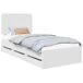 Estructura de cama individual para adultos Estructura de cama individual para adultos Blanco