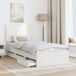 Estructura de cama individual para adultos Estructura de cama individual para adultos Blanco