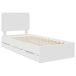 Estructura de cama individual para adultos Estructura de cama individual para adultos Blanco