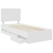 Estructura de cama individual para adultos Estructura de cama individual para adultos Blanco